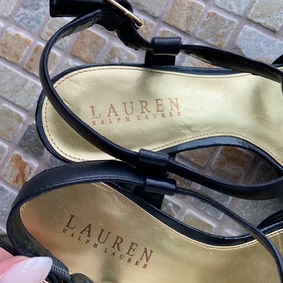 Ralph Lauren leather block heel - Picture 2 of 7